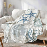 Coastal Gifts Blanket - The Ocean Gave Me a Different Life It Has Changed Me - From Parents, Birthday Christmas Holiday, Inspirational