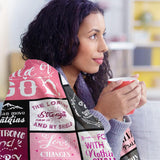 Blanket for Daughter Gifts, “I Am a Child of God”, From Mom Dad, Birthday, Christmas, Graduation, Inspirational Motivational