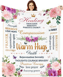 Blanket for Son Gifts, “Warm Hugs”, From Mom Dad, Birthday, Christmas, Graduation, Everyday Encouragement, Inspirational Motivational