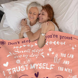 Blanket for Daughter Gifts, “Daily Reminders”, From Mom Dad, Birthday, Graduation, Everyday Encouragement, Inspirational Motivational