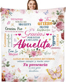 Blanket for Abuelita Gifts, “Gracias por estar a mi lado Abuelita”, From Nieta Nieto, Birthday Christmas Holiday Everyday, Inspirational