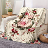 Gifts for Her Blanket, "To My Mom, The Heart of Our Family," From Daughter Son, Birthday Christmas Holiday, Sentimental Floral