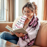 Blanket for Daughter Gifts, “There Is a Piece of My Heart to Give You Comfort and Warmth”, From Mom, Birthday Christmas, Inspirational