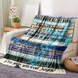 Inspirational Gifts Blanket for Loved Ones - The Lord's Prayer...for ever and ever. Amen. - From Family, Birthday, Christmas, Holiday, Motivational Encouragement