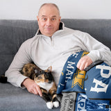 Blanket for Papa Gifts, “Papa Best No.1 The Man The Myth The Legend”, From Daughter Son, Birthday Christmas Graduation, Inspirational