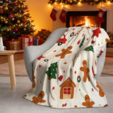 Christmas Gifts Blanket for Son, "You're Sweet Like Gingerbread", From Mom Dad, Birthday, Holiday, Everyday Encouragement, Inspirational