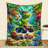 Blanket for Son Gifts, “Roaring Into Adventure” Blanket, From Mom Dad, Birthday, Christmas, Graduation, Everyday Encouragement, Inspirational