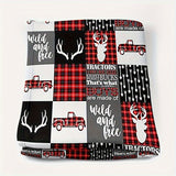 Blanket for Son Gifts, “Wild and Free”, From Dad Mom, Birthday, Christmas, Graduation, Inspirational Motivational