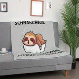 Blanket for Grandma Gifts, “Oma's Schnarchecke. Bitte Nicht Stören Oma Ruht Ihre Augen Aus”, From Grandkids, Birthday, Christmas, Inspirational
