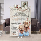 Blanket for Daughter Gifts - No matter how hard life may seem, you are braver than you think,” From Mom, Birthday, Graduation, Everyday Encouragement, Inspirational