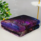 Gifts for Wolf Lovers Blanket - Star Light, Star Bright, Wolf Spirit Shines Tonight - From Family, Birthday, Christmas, Everyday Encouragement, Inspirational