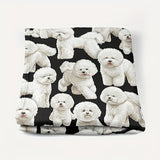 Gifts for Dog Lovers Blanket - Life is better with a Bichon Frise - From Pet Parents, Birthday, Christmas, Holiday, Everyday Encouragement, Inspirational