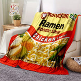 Gifts for Food Lovers Blanket - Maruchan Ramen Noodle Soup Chicken Flavor - From Parents, Birthday, Holiday, Everyday Encouragement, Fun Theme