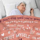 Blanket for Daughter Gifts, “Daily Reminders”, From Mom Dad, Birthday, Graduation, Everyday Encouragement, Inspirational Motivational