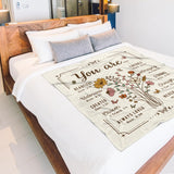Blanket for Daughter Gifts, “You Are... Beautiful, Capable, Amazing, Loved, Never Alone”, From Mom Dad, Birthday Christmas Graduation, Inspirational