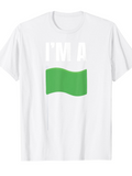 Men's T-Shirt Im A Abstract Flowing Green Minimalist Shape