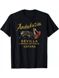 Andalusia Sevilla Spain Bullfighter Cape And Strong Bull, Men's T-Shirt