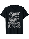 Men's T-Shirt The Fishing Legend Big Catch Under Water With Splashing Fish