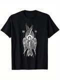 Men's T-Shirt Mysterious Divine Being With Multiple Flowing White Ethereal Wings Angel