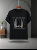 Men's T-Shirt When I Absolutely Need Peaceful Fishing Among Hanging Wooden Rods