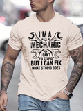 Men's T-Shirt Im A Mechanic Wrenches And Bold Statement Quote Design Mechanic