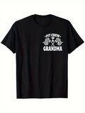 Men's T-Shirt Pit Crew Grandma With Racing Flags And Bold Typography T Shirt