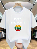 Men's T-Shirt Pyst Tirjakas With Retro Basketball Illustration Ball