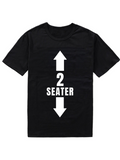 Men's T-Shirt Bold Arrows And Playful Typography With Large White Text Seater