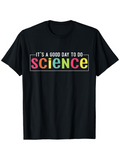 Men's T-Shirt Its A Good Day To Do Multicolor Letter Pattern Science
