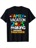 Men's T-Shirt Colorful Family Vacation Making Memories Together Sun T Shirt