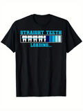 Men's T-Shirt Straight Teeth Loading Progress Bar Featuring Cartoon Teeth