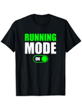 Men's T-Shirt Running Mode On Switch Icon Graphic Shirt
