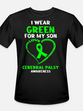 Men's T-Shirt I Wear Green For My Son Hope Love Awareness Ribbon Shirt