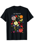 Men's T-Shirt Lil Fruity Colorful Citrus Fruits With Berries And Sliced Apple