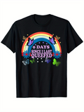 Men's T-Shirt Zero Days Since I Last Queefed Rainbow Butterflies Playful TShirt