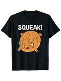 Men's T-Shirt Squeak Sleepy Cartoon Cookie With Blushing Cheeks Among Playful Expressions Cookie
