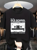 Men's T-Shirt Its An Old School Thing With Vintage Cassette Tape Graphic Design Tape