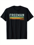 Men's T-Shirt Freeman With Colored Retro Stripes Indiana T Shirt