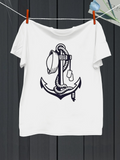 Men's T-Shirt Rope And Classic Old Maritime Anchor Illustration Shirt