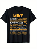 Men's T-Shirt Bold Motivational Quotes With Yellow Accents On Classic Cotton T Shirt
