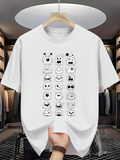 Men's T-Shirt Playful Cartoon Monsters Lined Up With Whimsical Expressions Monster