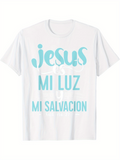 Men's T-Shirt Frases Biblia Salmo 27 1