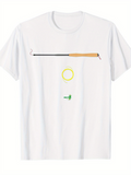 Men's T-Shirt Simple Colorful Minimalist Elements On White T Shirt