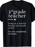 Men's T-Shirt 3rd Grade Teacher Definition Cool Exceptional Teacher Shirt