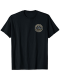 Men's T-Shirt Classic Circle Emblem With Crossed Tools Vintage Badge Design