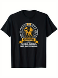Men's T-Shirt Gemini Zodiac Sign With Stars Symbolic Twin Figures