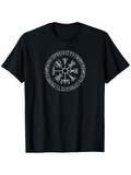Men's T-Shirt Ancient Nordic Runes Circle Symbol With Mystical Protective Marking