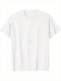 Men's T-Shirt Mens Vintage Apollo Moon Lander Space Race Graphic T-Shirt - White Retro for SATURN V Rocket Tee Heavyweight 100% Cotton Crewneck Shirt for NASA Fans Astronomy Enthusiasts & Casual Casual Atti