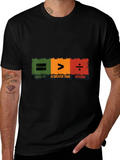 Men's T-Shirt Equality Greater Than Division Education Typography Symbols