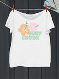 Men's T-Shirt Surf Crush Colorful Hibiscus Flowers Under Summer Sunshine